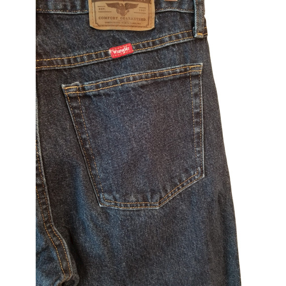 Wrangler Jeans Denim Blue Men's Size 32/33 Inseam 30 in - Picture 6 of 7